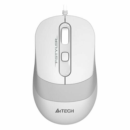 Мышь A4TECH Fstyler FM10S оптическая проводная USB белый и серый fm10s usb white 183000₽