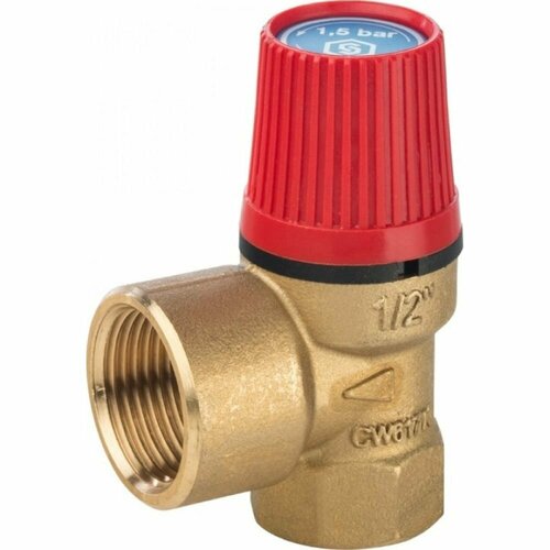 Предохранительный клапан для отопления 6 бар 1/2х1/2 (487.160) STOUT Svs-0010-016015