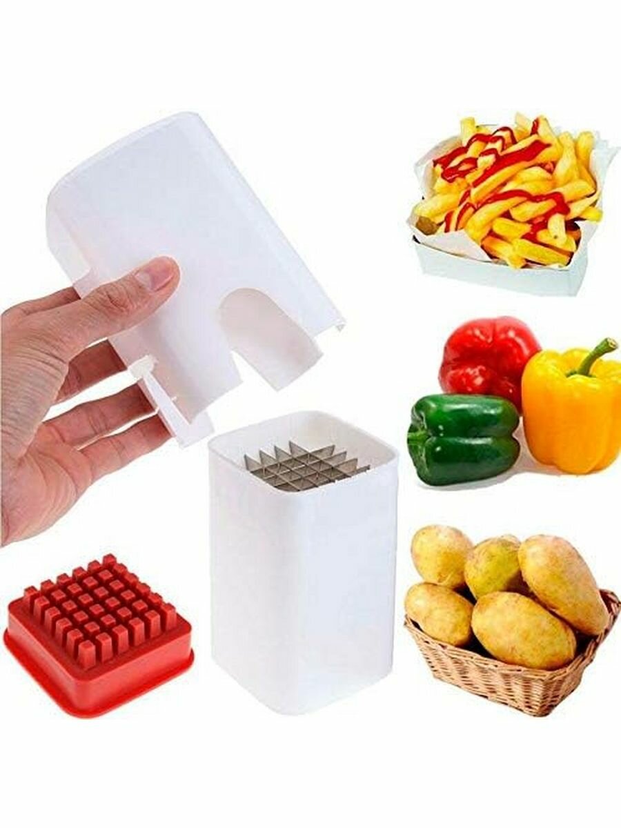 Овощерезка Edilium Natural Cut, пластик/нержавеющая сталь, для картофеля и салатов — фото 1