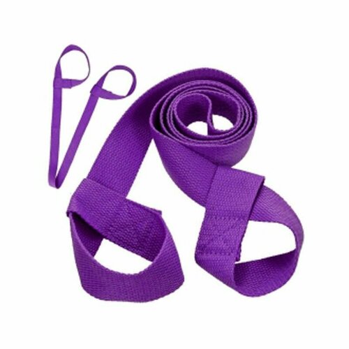 Ремень-переноска для коврика Yogastuff, 150х4 см, фиолетовый физкультурный коврик йога