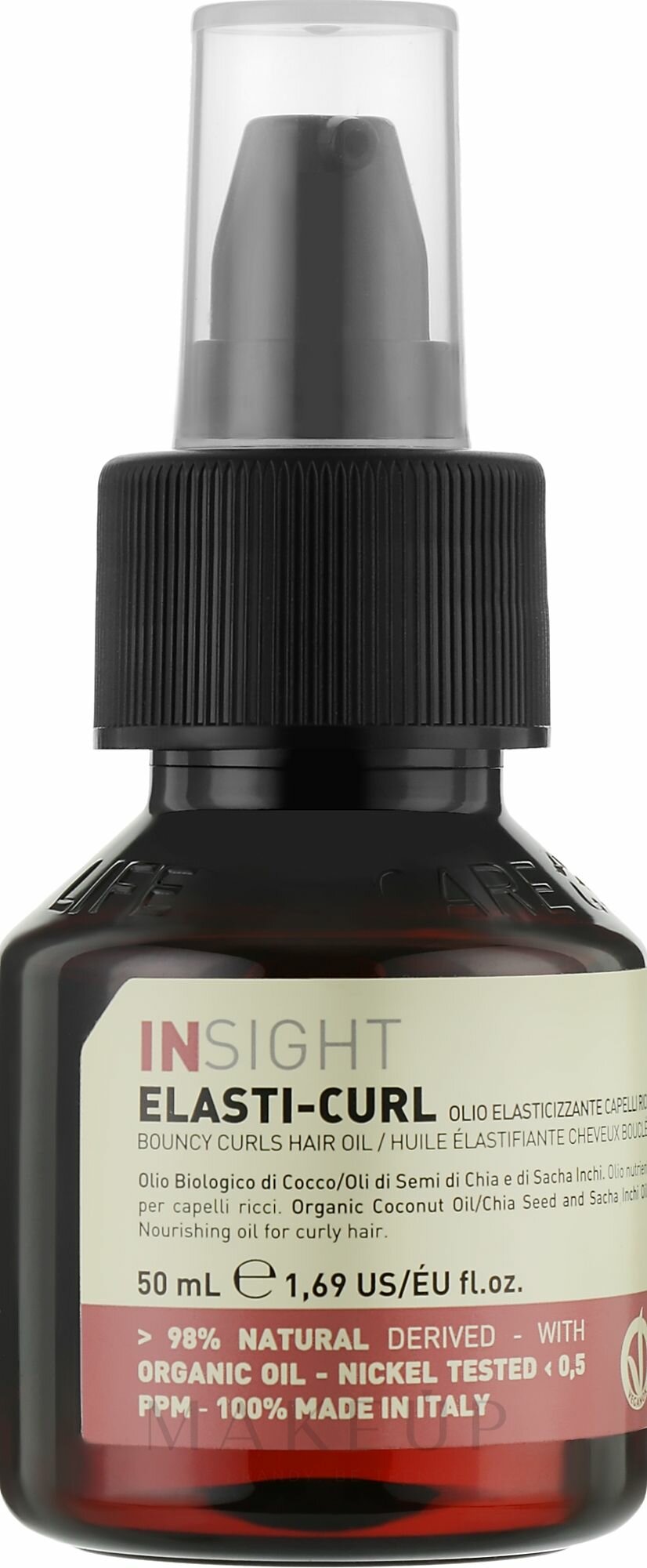 INSIGHT PROFESSIONAL Масло-Блеск для кудрявых волос Elasti-Curl Bouncy Curls Hair Oil