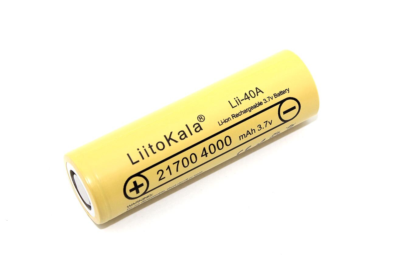 Аккумулятор LiitoKala 21700 Lii-40A Li-ion 3.7В 4000mAh