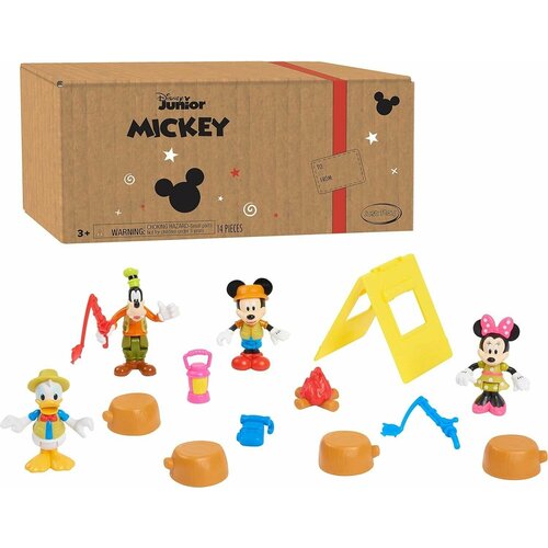 Микки Маус 14 коллекционных фигурок, Disney Mickey Mouse Camping Figure эксклюзив Just Play (Дисней) рюкзак дональд дак mickey mouse оранжевый 5