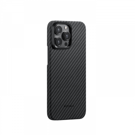 Чехол Pitaka MagEZ Case 4 для iPhone 15 Pro Max (6.7") Черно-серый — фото 1