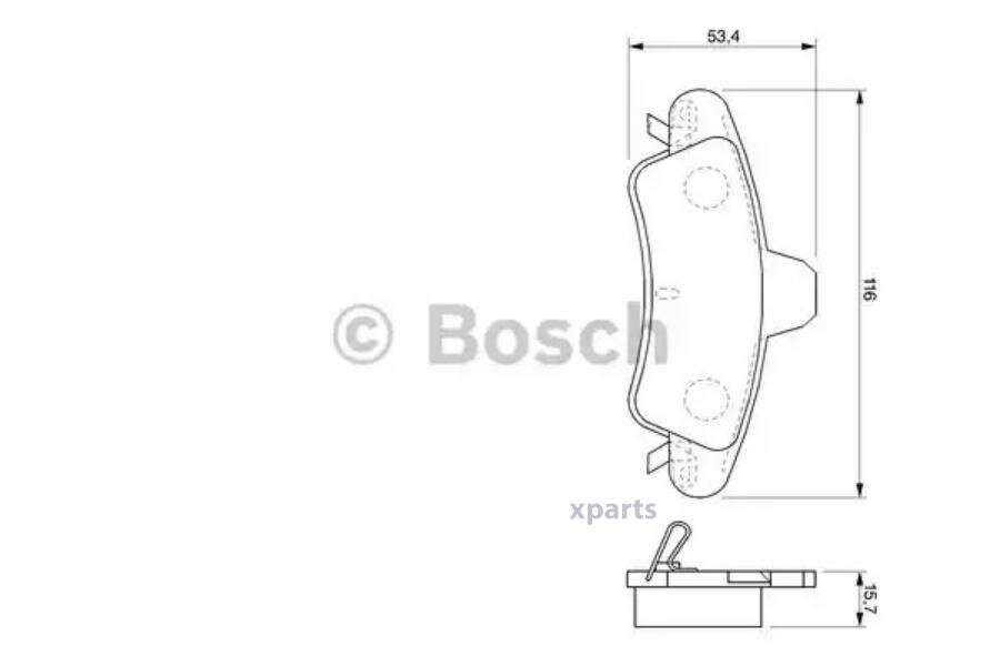 Тормозные колодки Bosch - фото №9