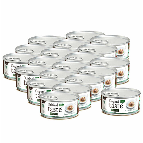 фото Pettric original taste влажный корм для кошек с тунцом и луцианом в соусе - 70 г x 20 шт.