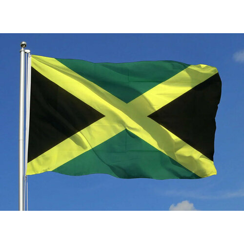 флаг ямайки 90х135 см Флаг Ямайки 90х135 см
