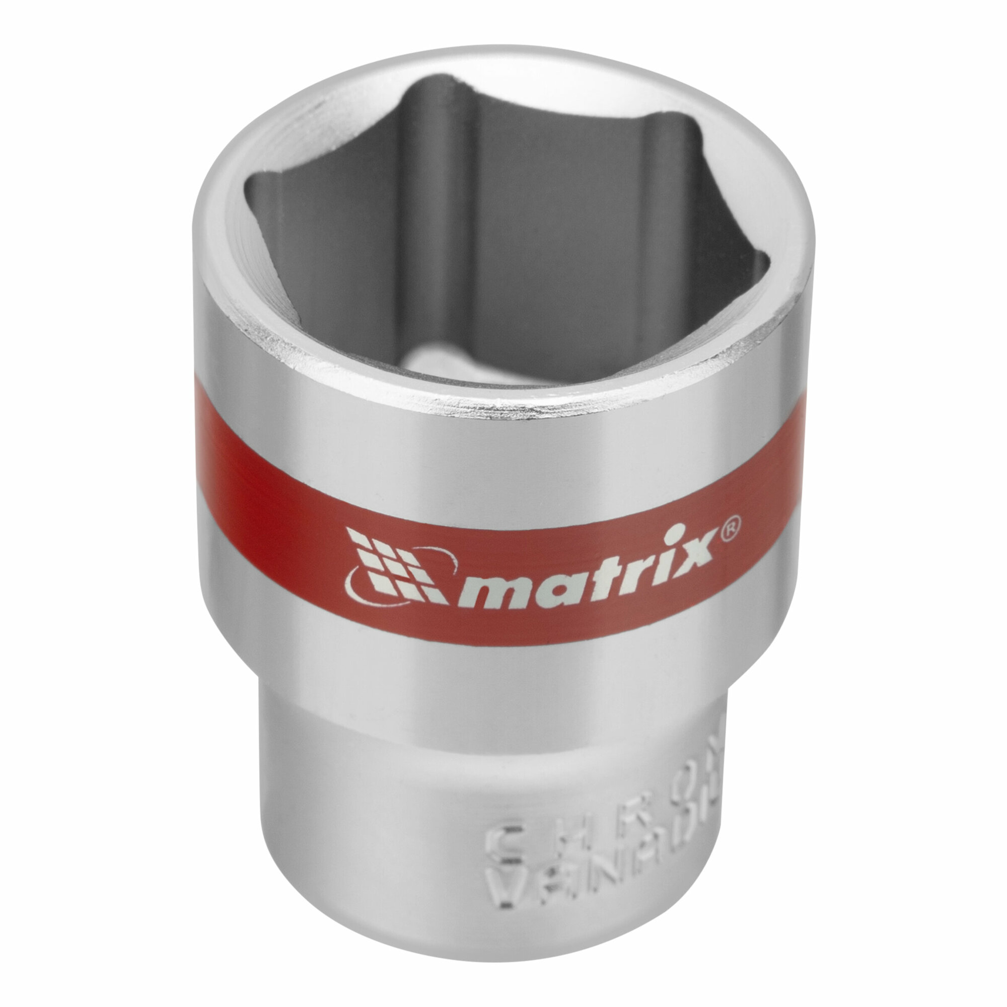 Набор торцевых головок Matrix 1/2" 6 гранные, CrV, 10-22мм, 10 шт 13557