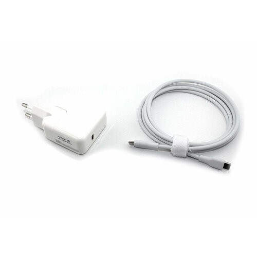 блок питания для ноутбука apple 14 5v 2a 29w a1540 без провода type c Блок питания для ноутбука Apple 14.5V 2.0A 29W (A1540) USB Type-C AmperIn