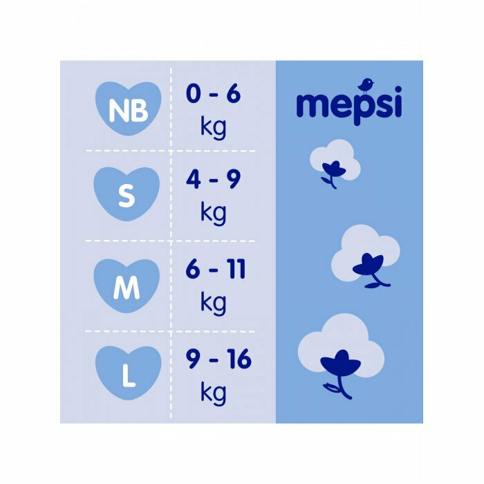 Подгузники Mepsi Premium L (9-16 кг) 54 шт. - фото №15