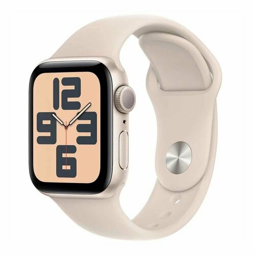 Умные часы Apple Watch SE 2023 GPS 40mm SM MR9U3 корпус из алюминия Sport Band браслет Сияющая звезда Сияющая звезда 37790₽
