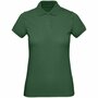 Рубашка поло женская Inspire темно-зеленая, размер M