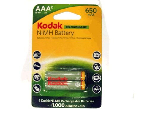 Аккумулятор Kodak HR03-2BL 650mAh (K3AHR-2) Б0009359 / набор 2шт