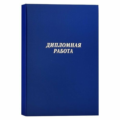 Папка deVENTE Дипломная работа, синяя, A4, 220х305 мм, бумвинил, шнуровка, без листов (8055901) папка devente выпускная квалификационная работа красная a4 220х305 мм бумвинил шнуровка без листов 8055904