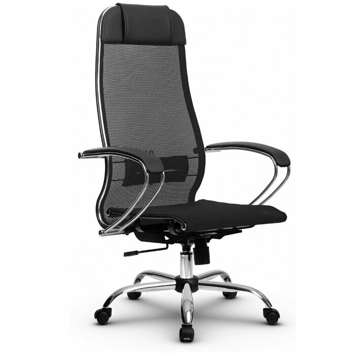Кресло компьютерное Мetta 12(MPRU)/подл.131/осн.003, Черный