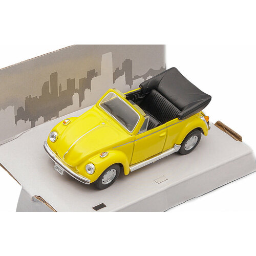 VW volkswagen beetle cabrio (open) yellow wiking 1 87 vw beetle 1200 cabrio черный