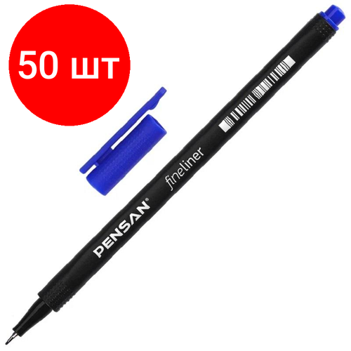 Комплект 50 штук, Линер неавтический PENSAN FINE BLUE 6500/10