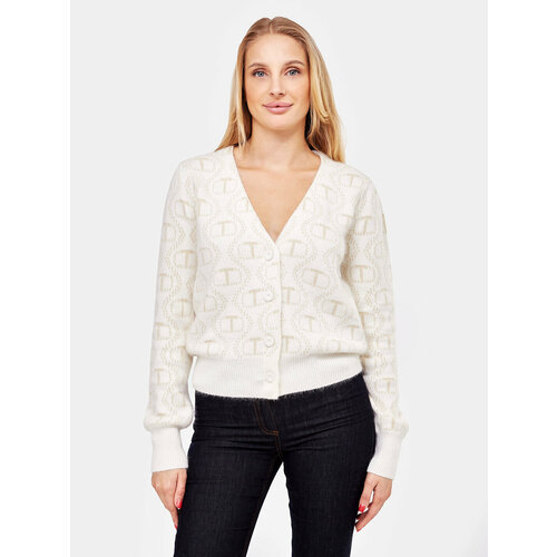 фото Кардиган twinset milano, размер 40, белый