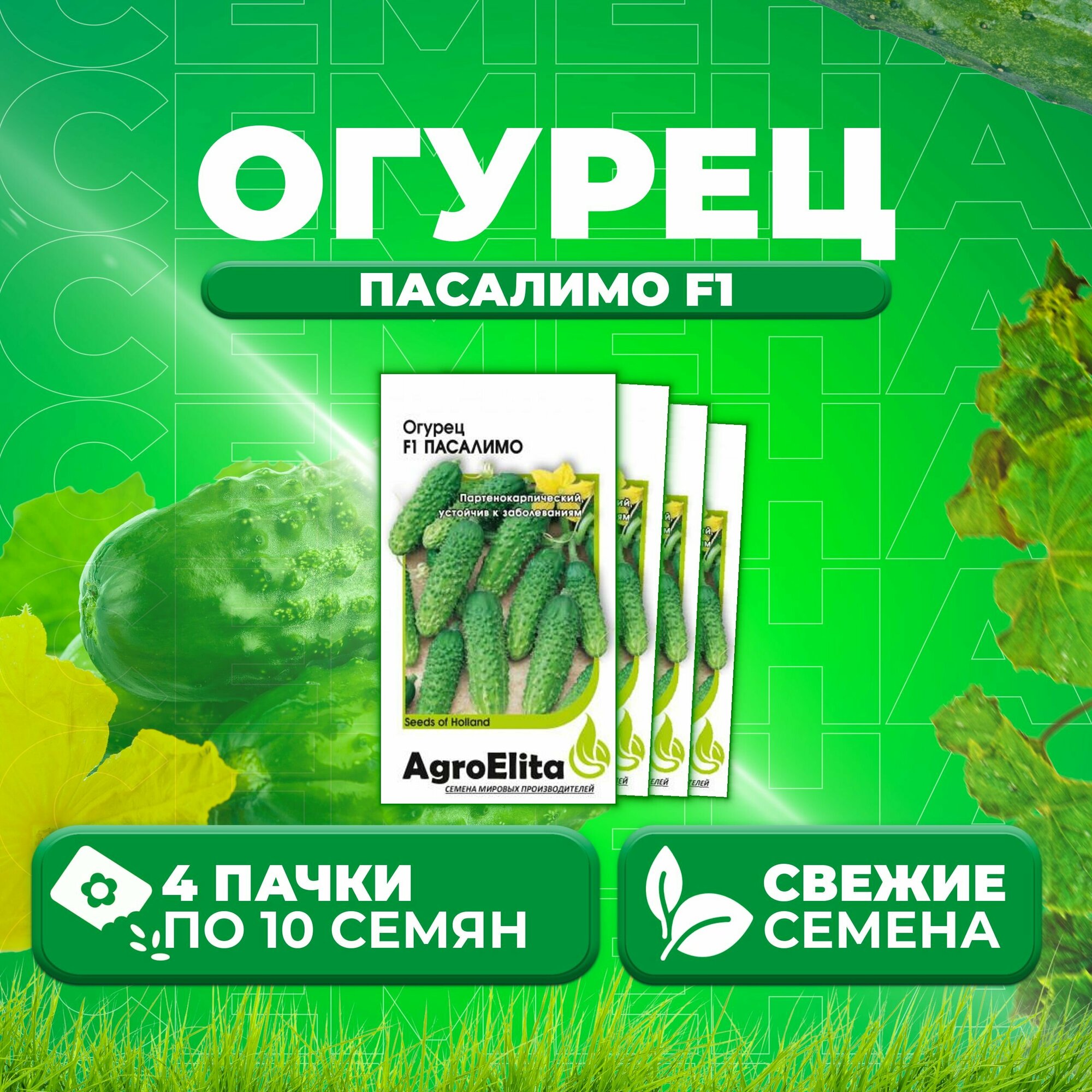 Огурец Пасалимо F1 10шт AgroElita (4 уп)