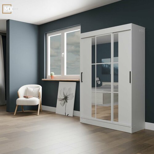 фото Шкаф-купе стиль-2 1400 белый тэкс