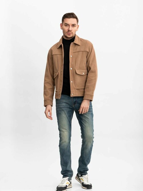 Куртка RM shopping, размер M, коричневый, бежевый