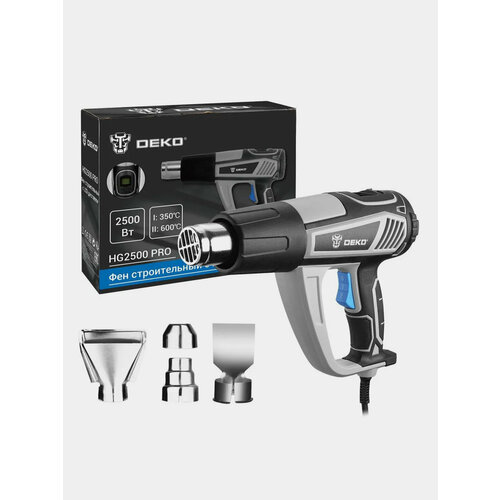 Фен строительный DEKO HG2500 PRO 2500 Вт с LCD дисплеем 7926₽