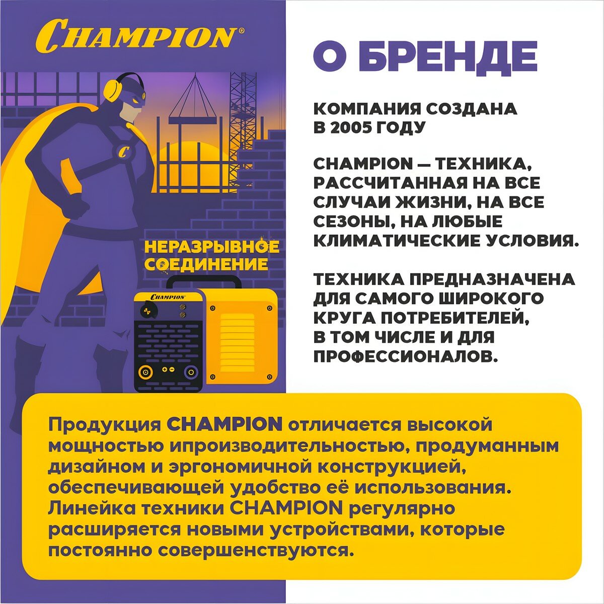 Сварочный инвертор Champion - фото №5