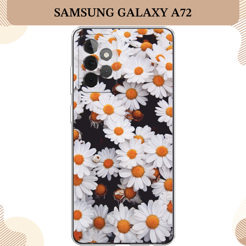 силиконовый чехол ромашковое поле на samsung galaxy m62 самсунг галакси m62 Силиконовый чехол Ромашковое поле на Samsung Galaxy A72 / Самсунг Галакси А72