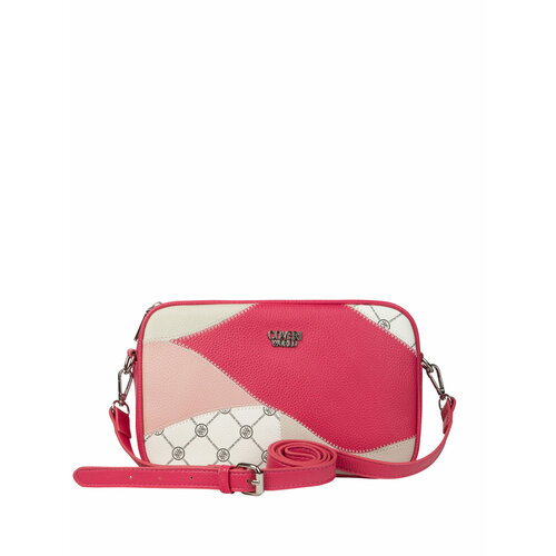 Сумка мессенджер Coveri World, фактура пэчворк, зернистая, матовая, желтый, бежевый, черный