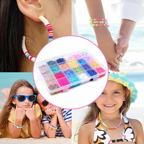 Набор плоских бусин застежки 28 ячеек 1720₽