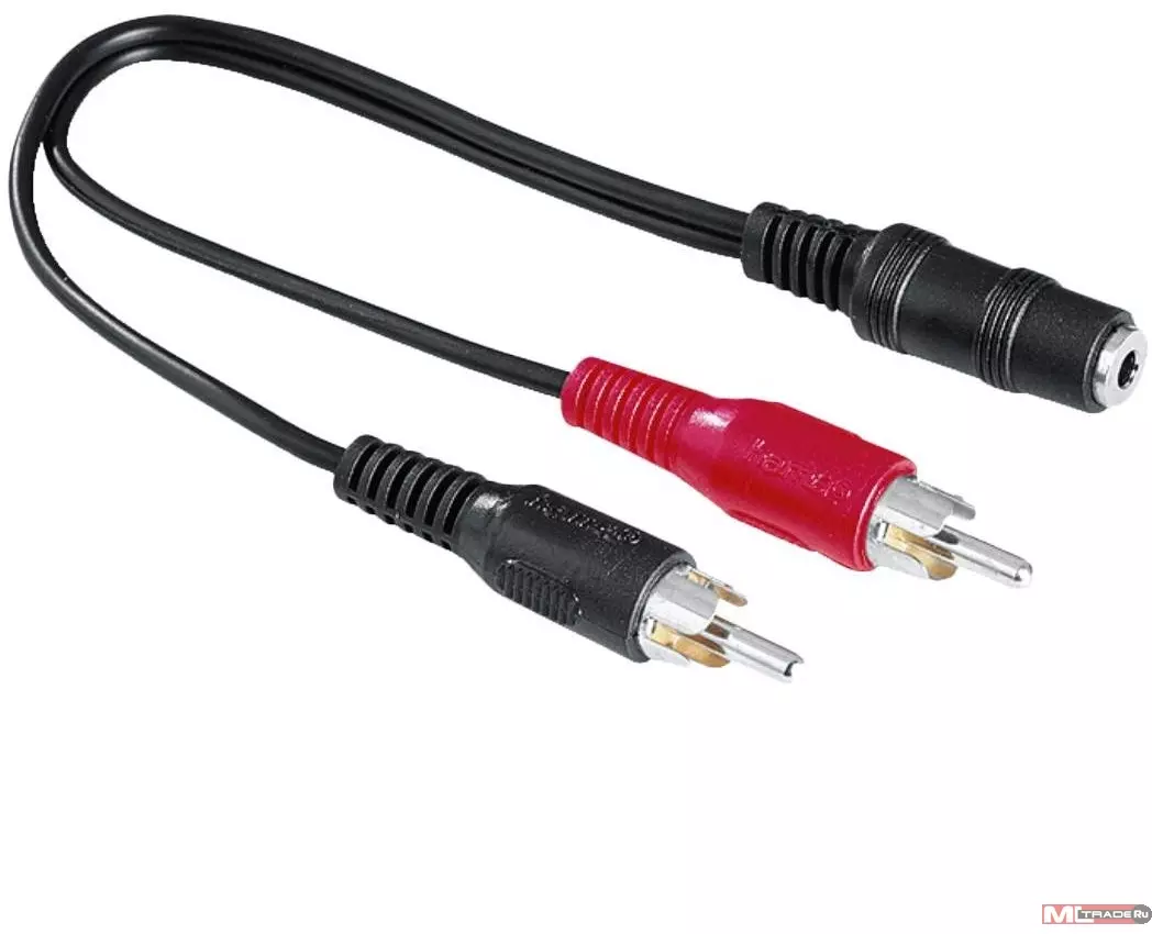фото Адаптер аудио Hama H-43245 Jack 3,5 мм - 2xRCA