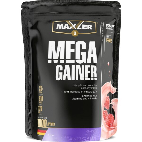 Maxler Гейнер Maxler Mega Gainer (1 кг) клубника