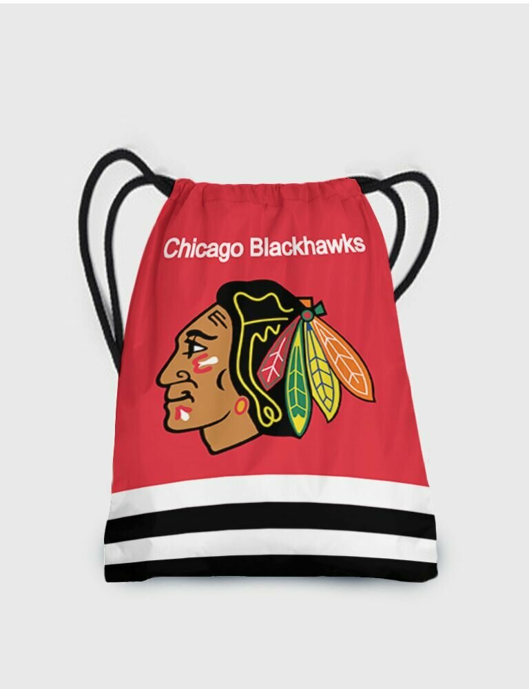 Мешок для сменной обуви хоккейный клуб НХЛ Chicago Blackhawks - Чикаго Блэкхокс