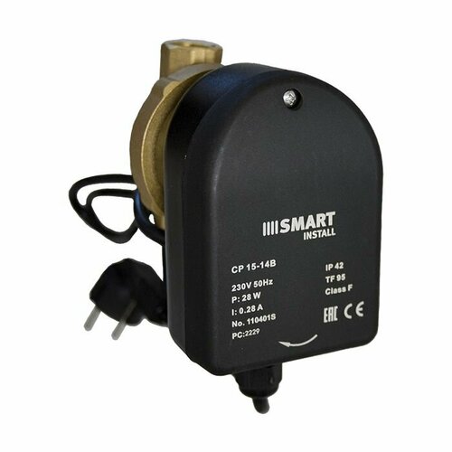 Насос циркуляционный для ГВС Smart Install CP 15-14B 85мм 28Вт 1x230В 50Гц 5096₽