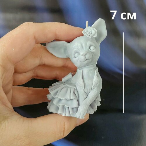 Свеча фигурная собачка чихуахуа сувенирная свеча