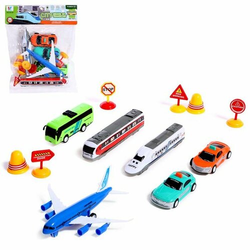 Игровой набор Городской транспорт инерция цвет 1111₽