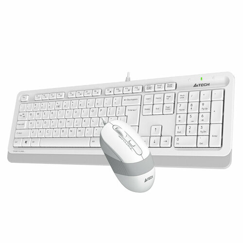 A4Tech комплект A4Tech клавиатура + мышь A4 Fstyler F1010 white комплект мыши и клавиатуры a4tech fstyler f1010 белый серый