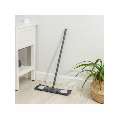 Швабра для мытья пола плоская насадка микрофибра 713₽