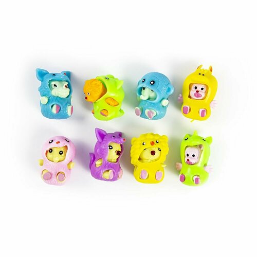 Игрушки Антистресс Зверюшки в разных костюмчиках - 5 шт 539₽