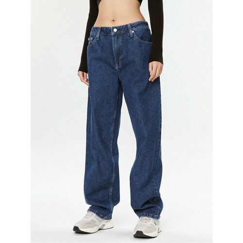 Джинсы Calvin Klein Jeans, размер 30 [JEANS], синий трусы тонг calvin klein размер s бежевый