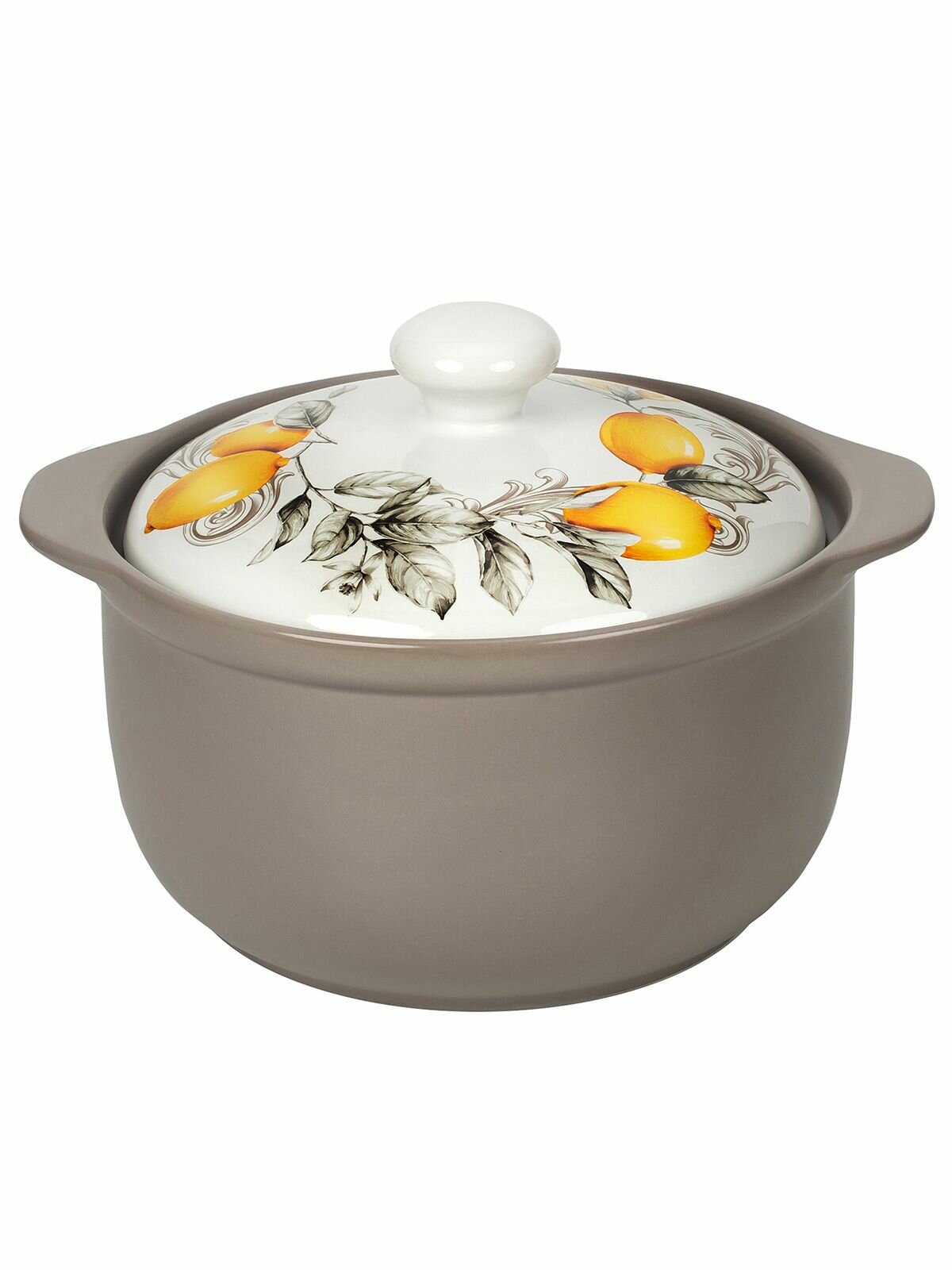 фото Кастрюля с крышкой, керамическая, 3,5 л