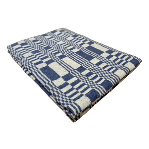 Одеяло детское байковое Вулли Вул, 100x140, синяя клетка