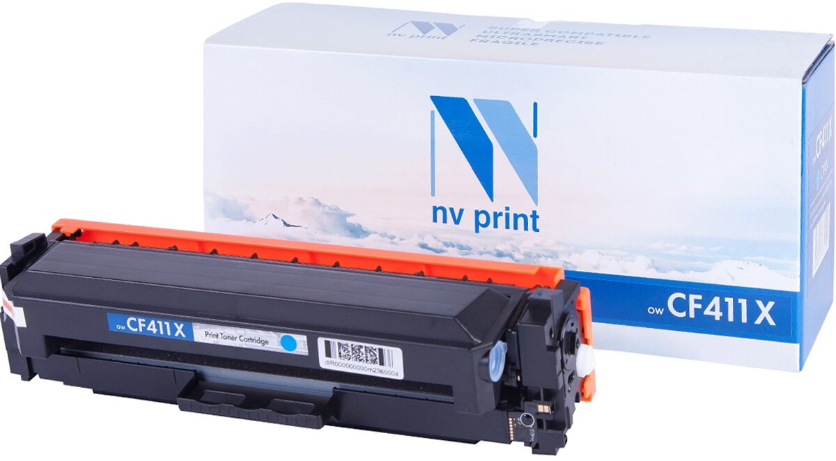 Картридж NV Print CF411X для HP, 5000 стр, голубой