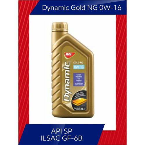 Синтетическое моторное масло MOL Dynamic Gold NG 0W-16