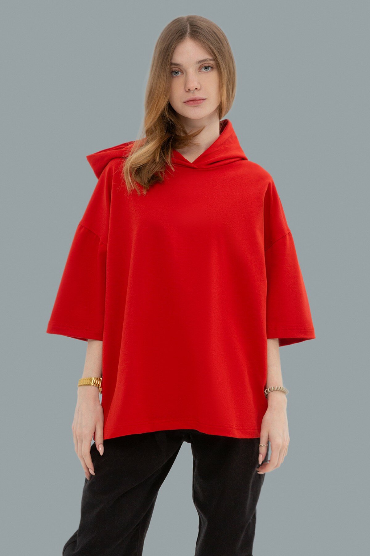 Футболка Магазин Толстовок, размер M-48-Unisex-(Мужской), красный