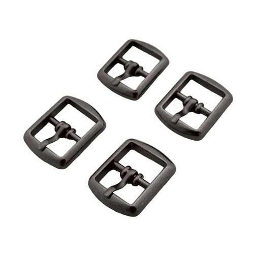 Пряжка 12 мм 20 шт литая металлическая чёрный никель 305₽