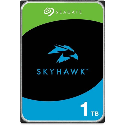 Жесткий диск Seagate Skyhawk ST1000VX013, 1ТБ, HDD, SATA III, 3.5