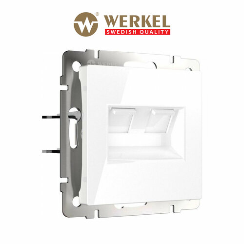 Розетка для интернета Werkel WL01-RJ45+RJ45