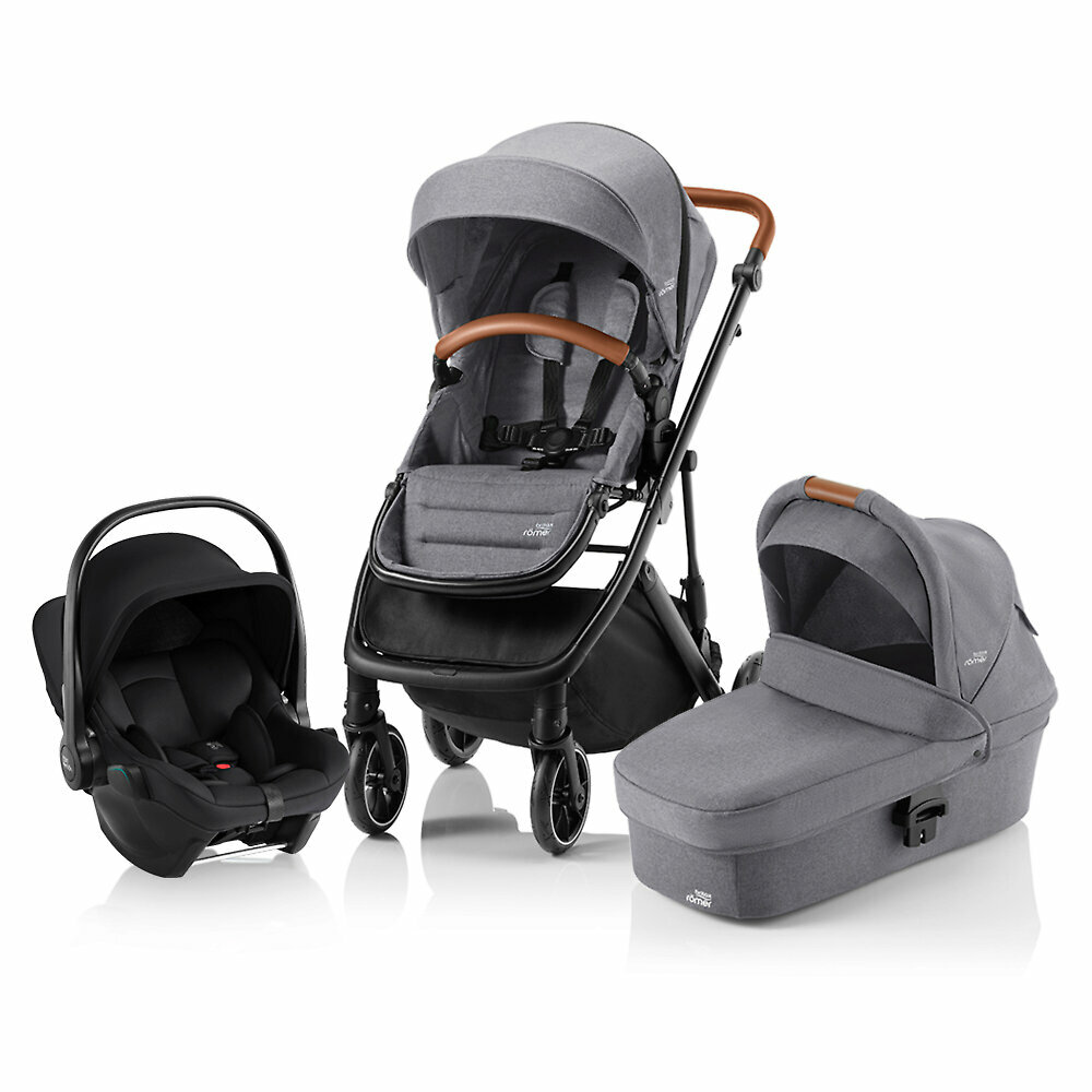 Коляска 3в1 Britax Römer Strider M, цвет Elephant Grey / Space Black