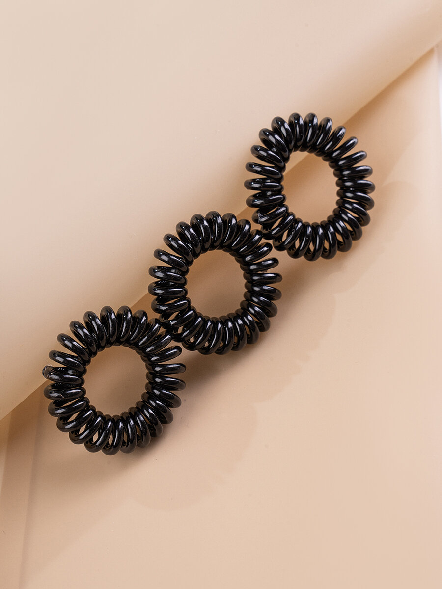 SOLOMEYA Арома-резинка для волос Кокос / Aroma hair band Coconut, набор 3 шт - фото №13